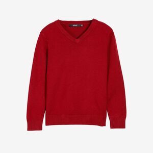 X RAY -  Boy's Basic V-Neck Sweater in JESTER RED Siz Red
